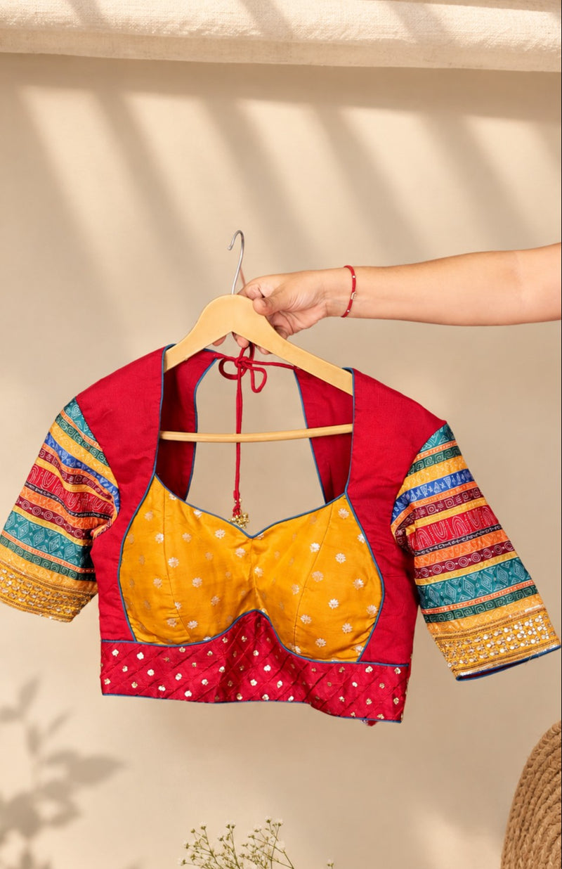 Aarini – Banarasi & Slub Silk Designer Blouse