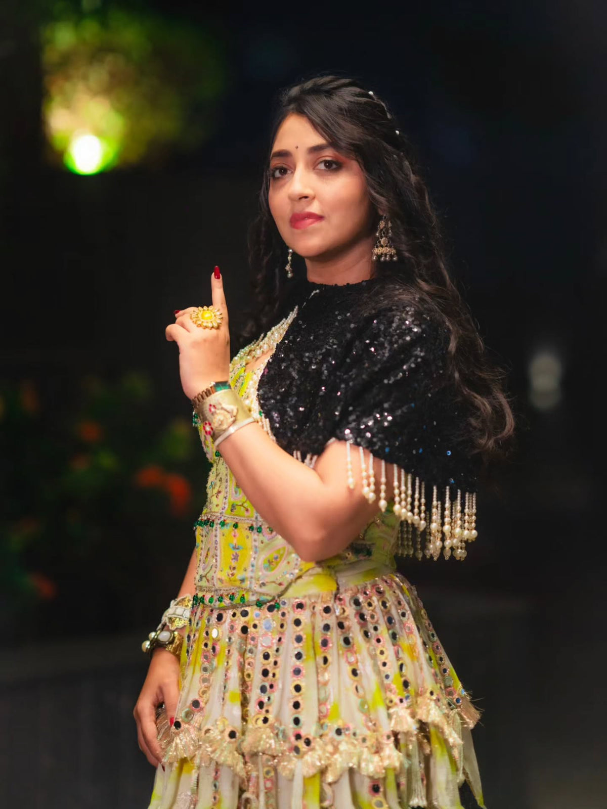 Gotapatti Handwork Chanderi Lehenga