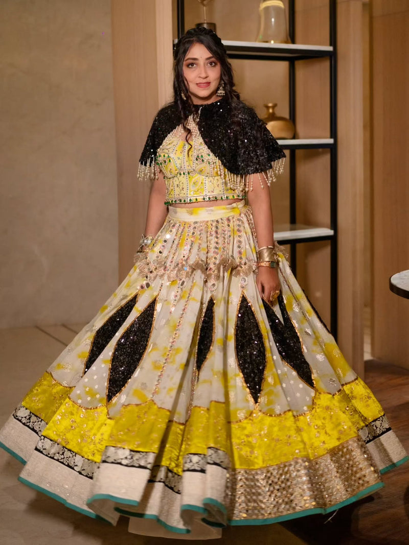 Gotapatti Handwork Chanderi Lehenga