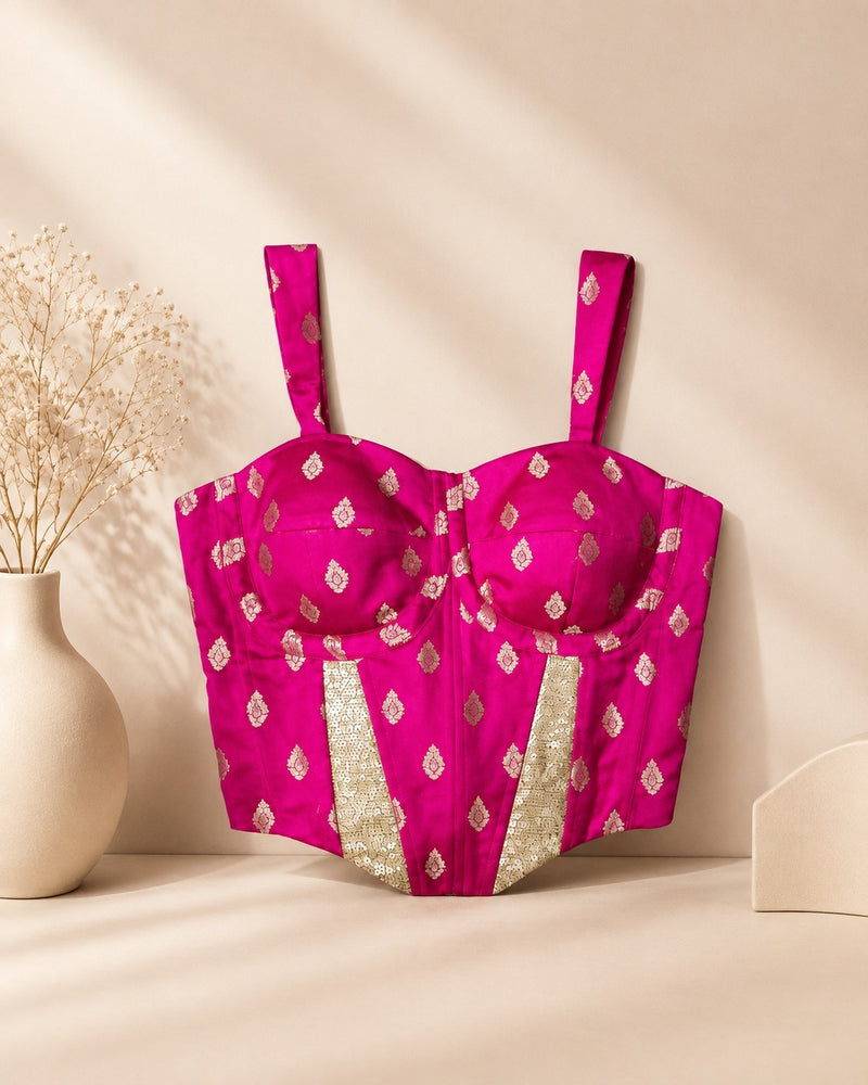 Banarasi Muse Corset Blouse