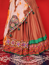 Gumar – Slub Silk Heritage Flare Lehenga