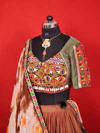 Gumar – Slub Silk Heritage Flare Lehenga