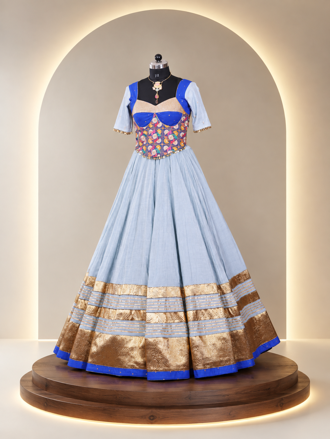 Rang Tali – Crush Chinon Gamthi Work Lehenga