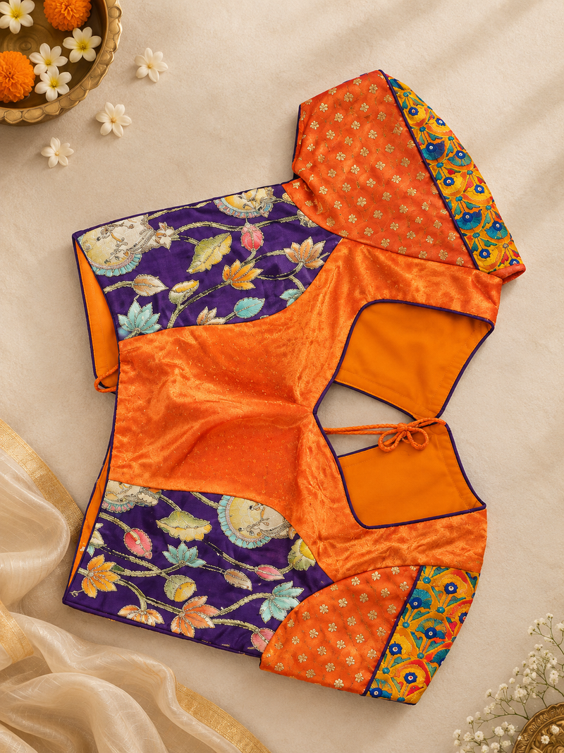 Gulnaar Gajji Silk Blouse