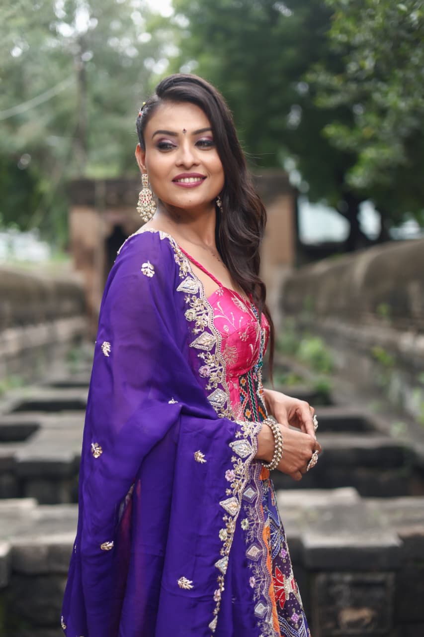 Navrangi Flare Lehenga Set