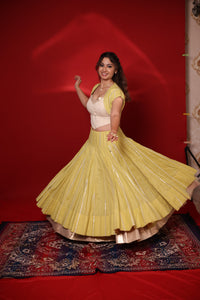 Devi Drapé Lehenga Set