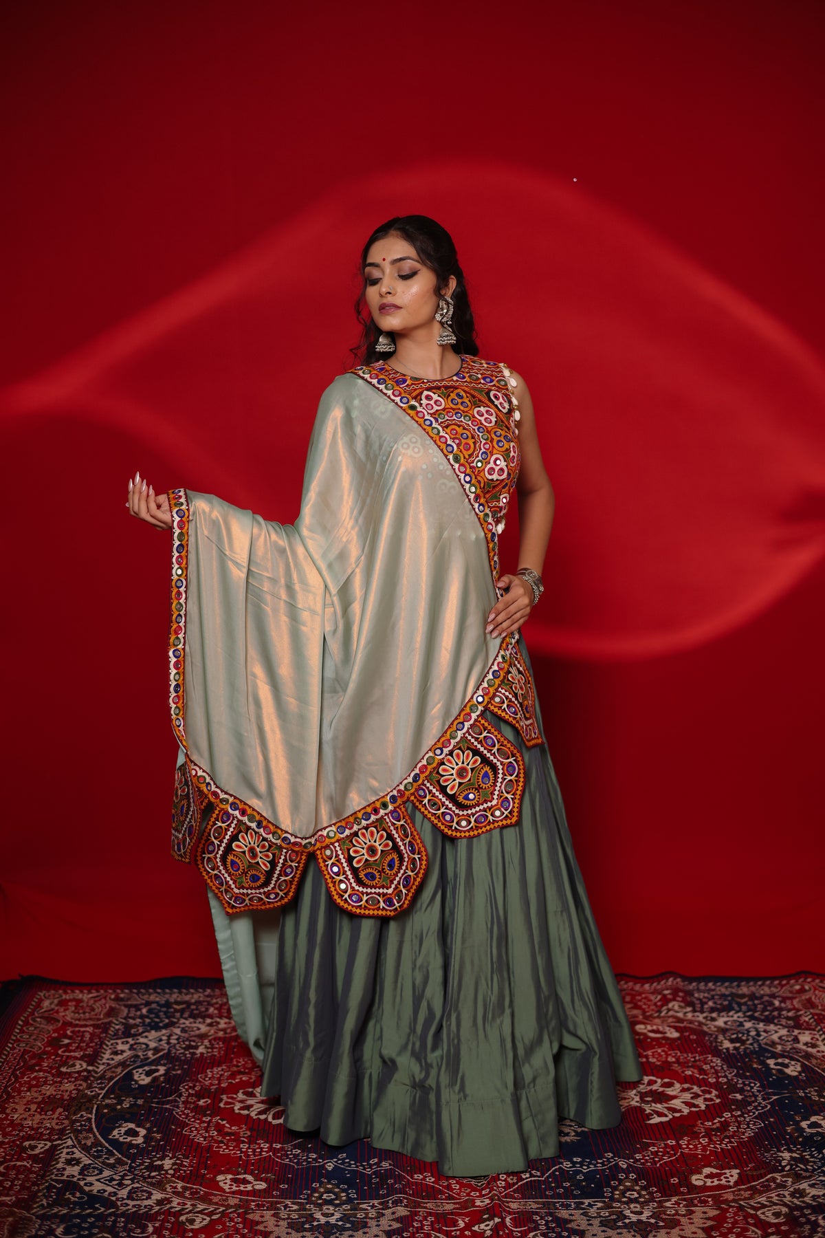 Gamthi Tadka Lehenga Set