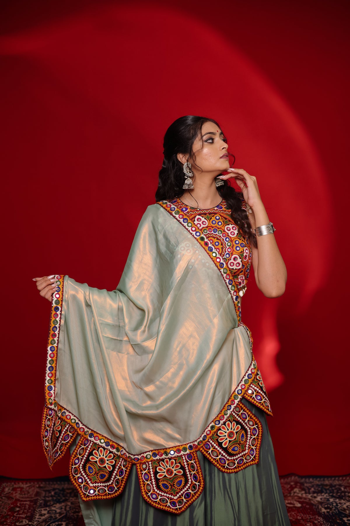 Gamthi Tadka Lehenga Set