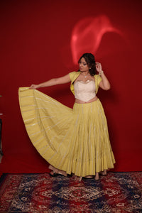 Devi Drapé Lehenga Set