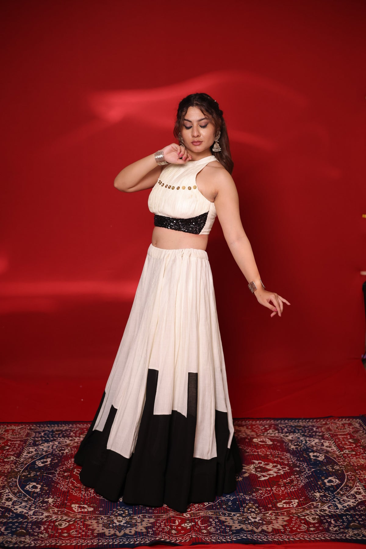 Zankar Noir Lehenga Set