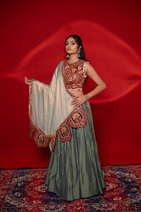 Gamthi Tadka Lehenga Set