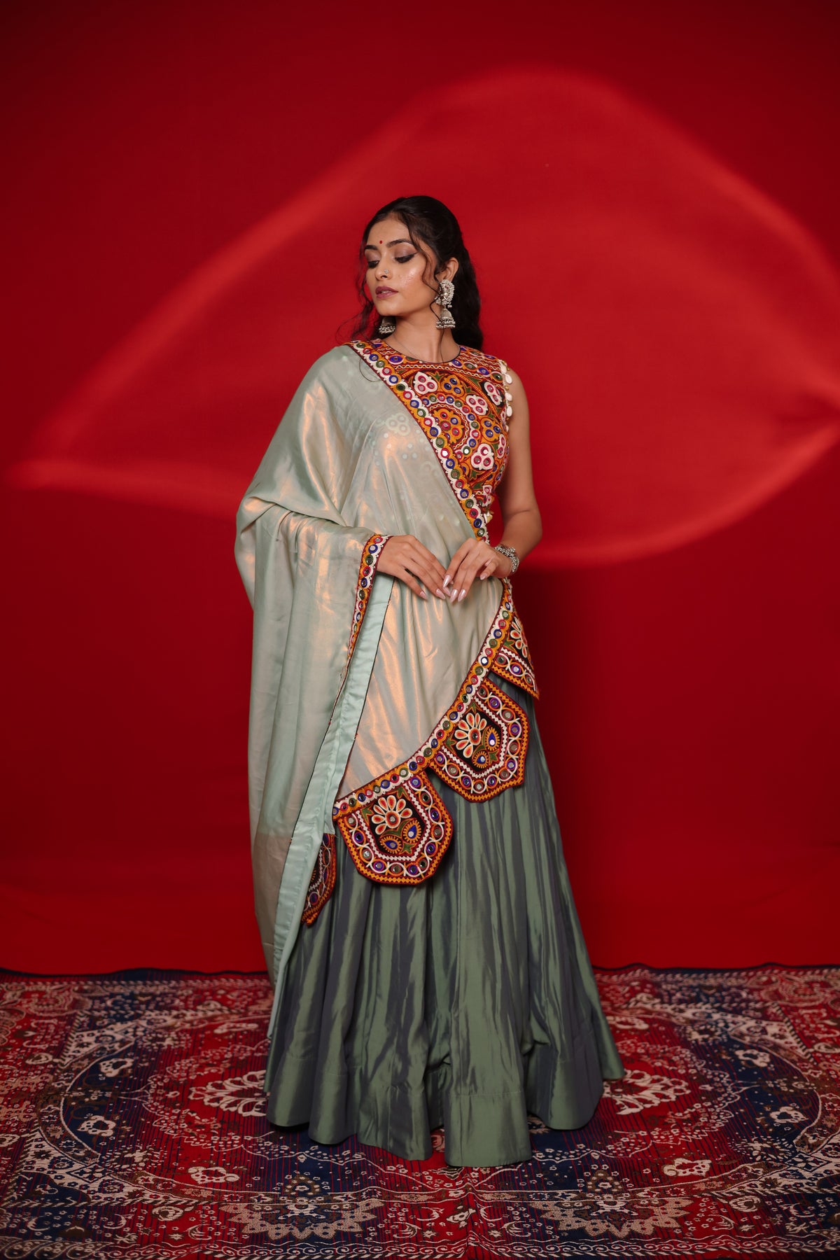 Gamthi Tadka Lehenga Set