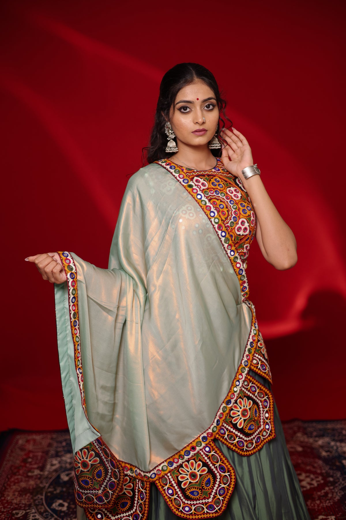 Gamthi Tadka Lehenga Set