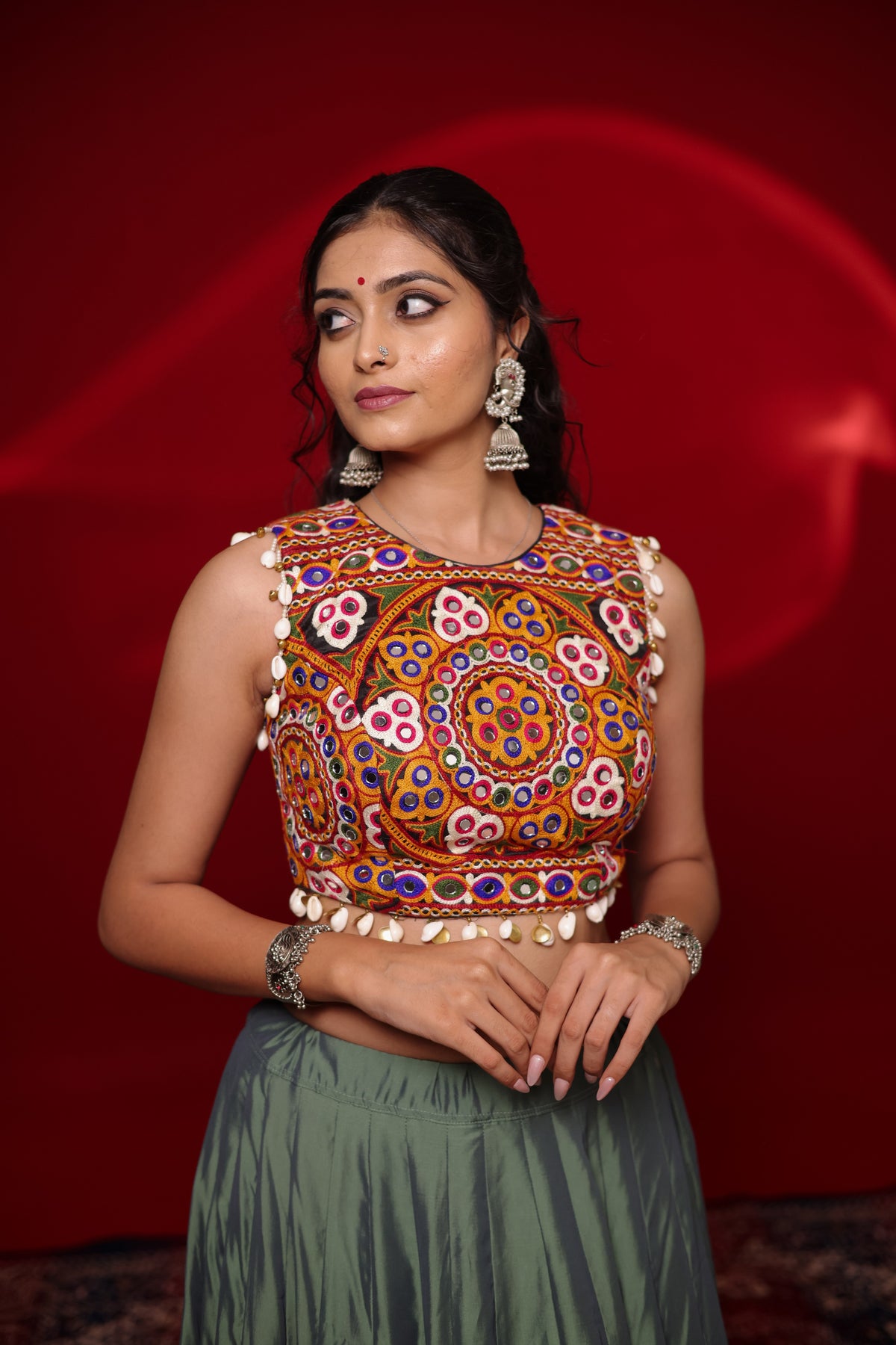 Gamthi Tadka Lehenga Set