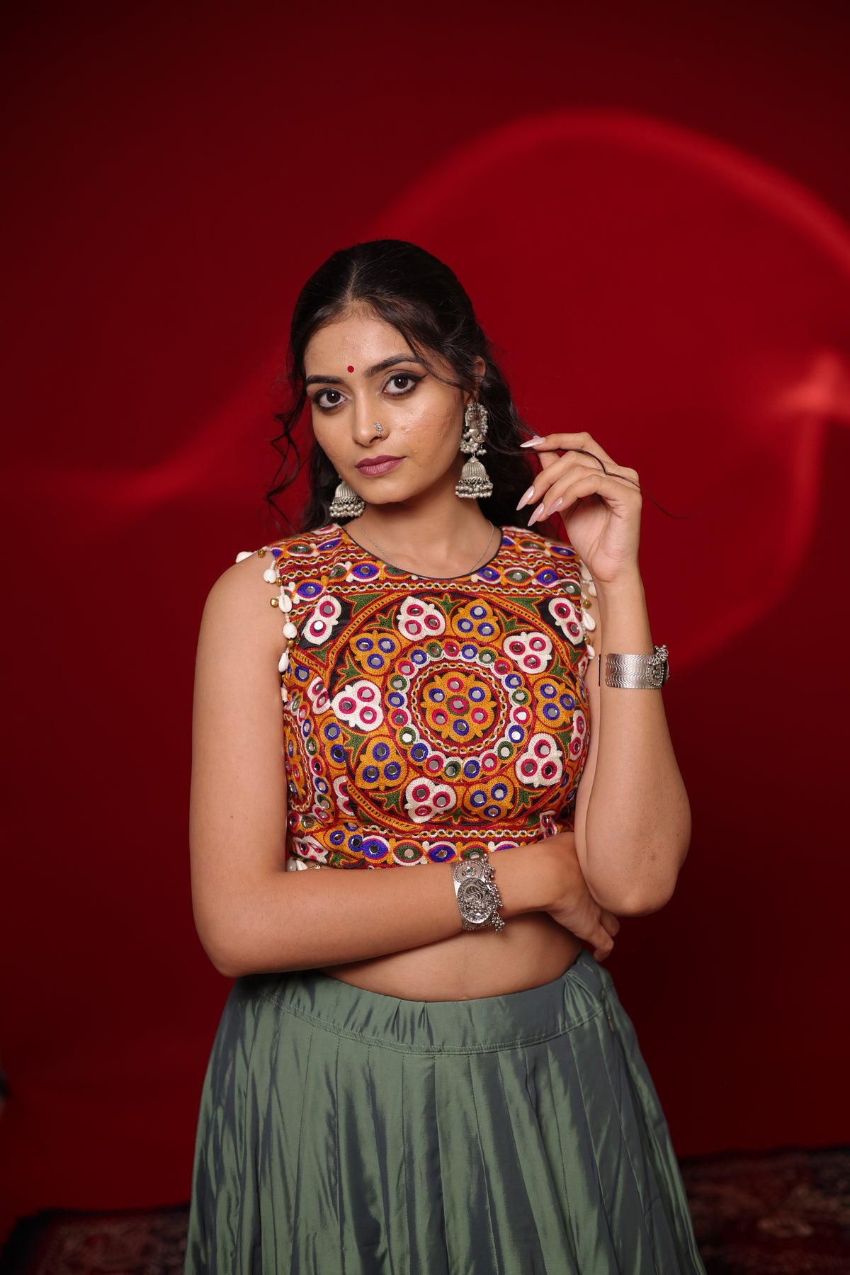 Gamthi Tadka Lehenga Set