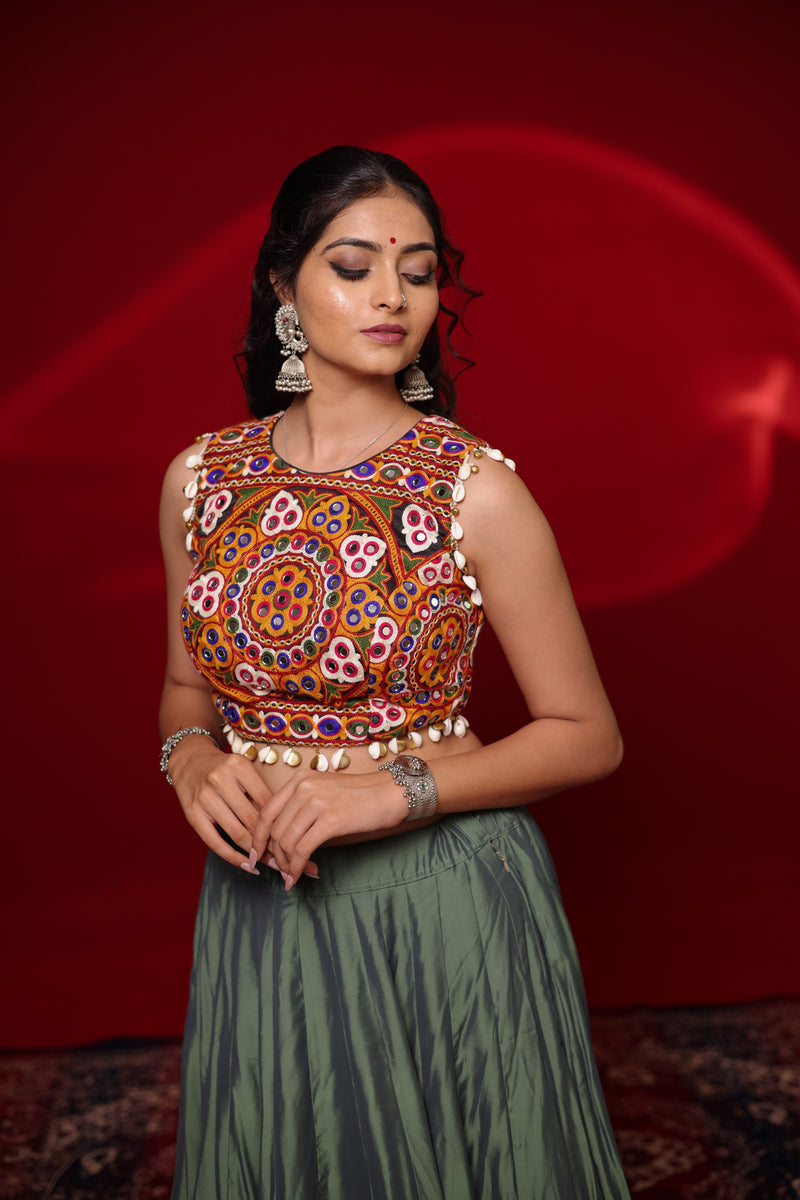 Gamthi Tadka Lehenga Set