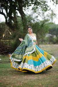 Yamuna Slub Silk Lehenga Set