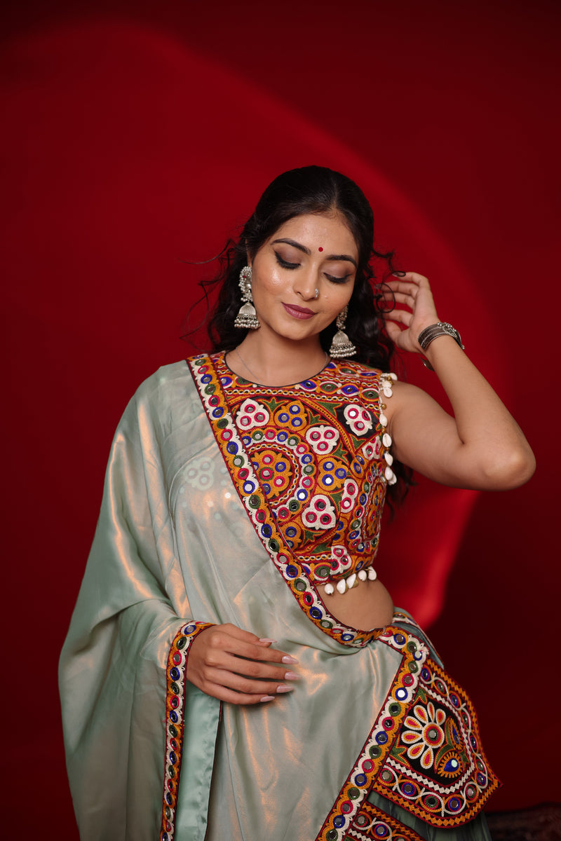 Gamthi Tadka Lehenga Set