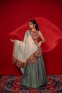 Gamthi Tadka Lehenga Set