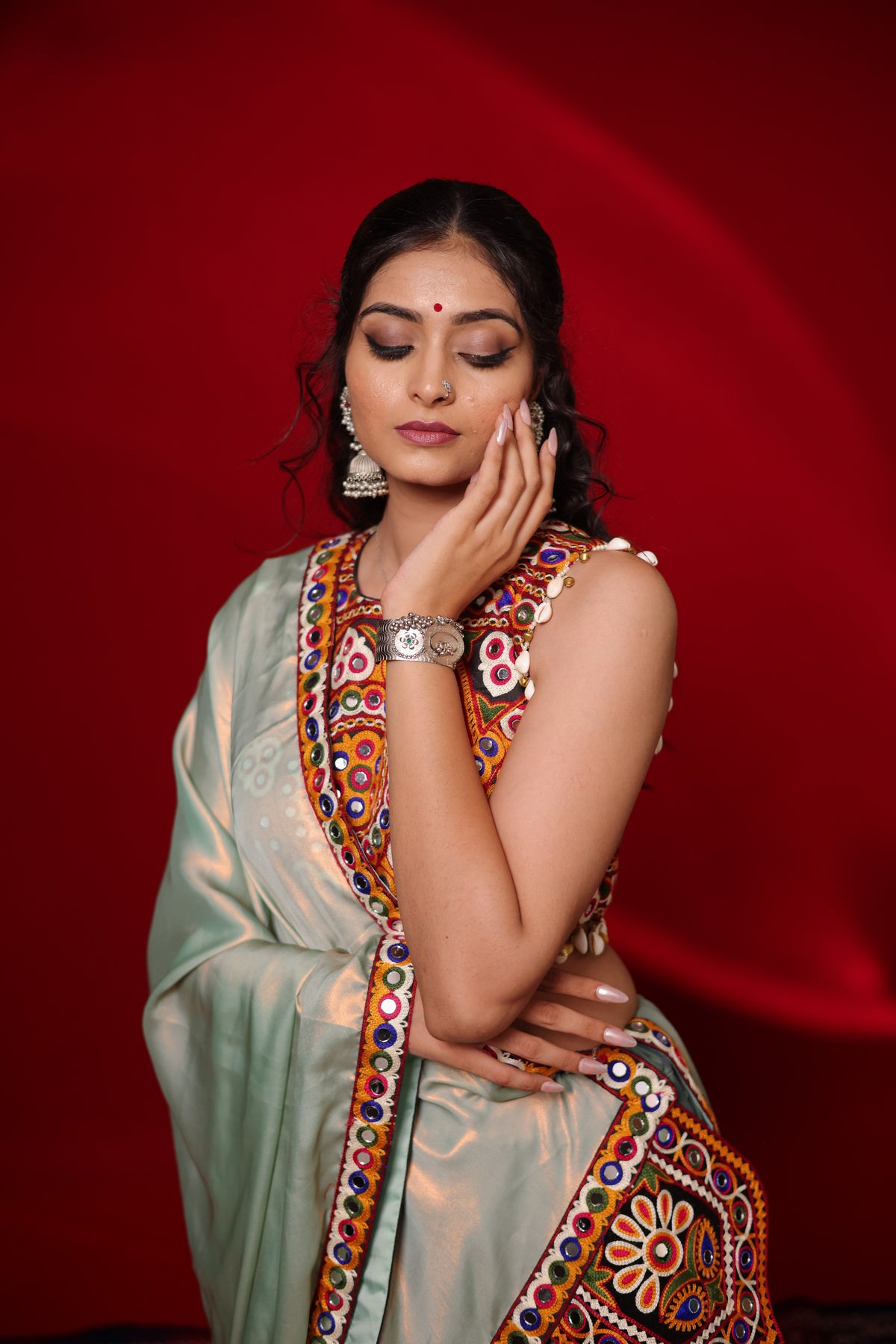 Gamthi Tadka Lehenga Set