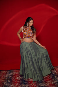 Gamthi Tadka Lehenga Set