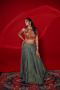Gamthi Tadka Lehenga Set