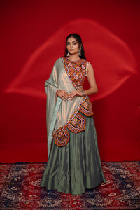Gamthi Tadka Lehenga Set