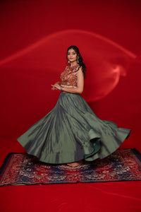 Gamthi Tadka Lehenga Set