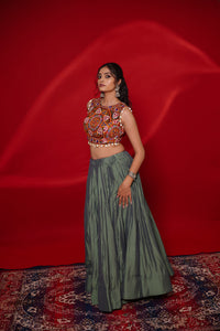 Gamthi Tadka Lehenga Set