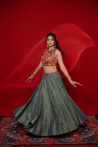 Gamthi Tadka Lehenga Set