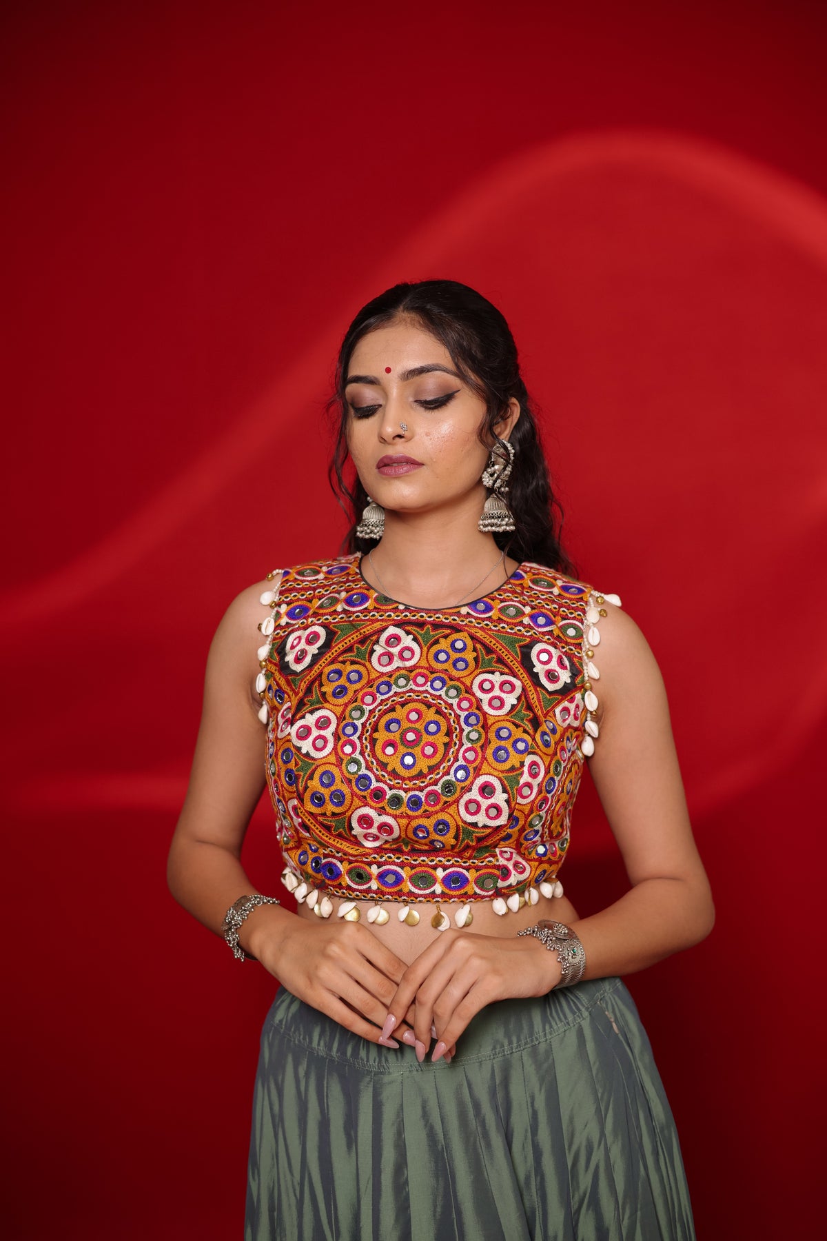 Gamthi Tadka Lehenga Set