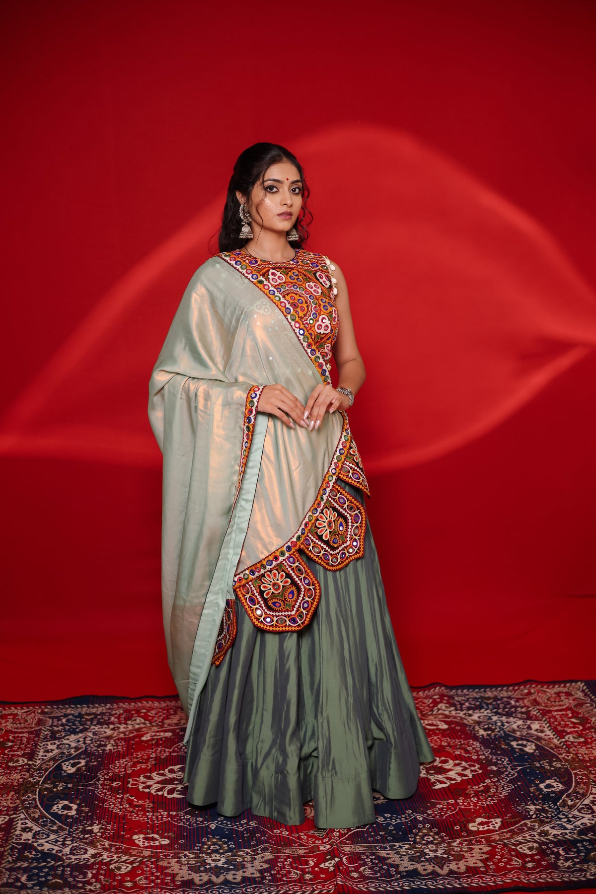 Gamthi Tadka Lehenga Set