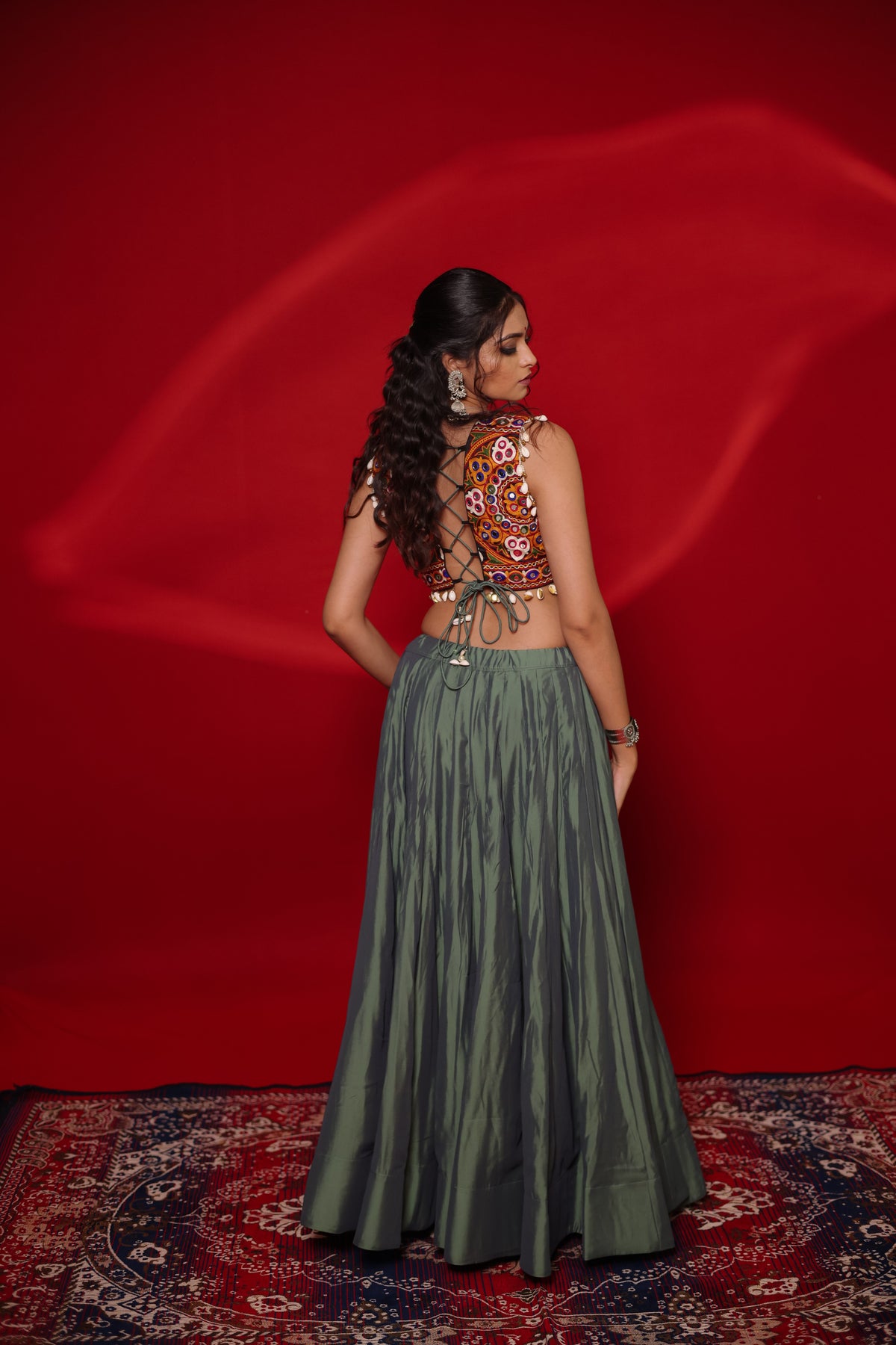 Gamthi Tadka Lehenga Set