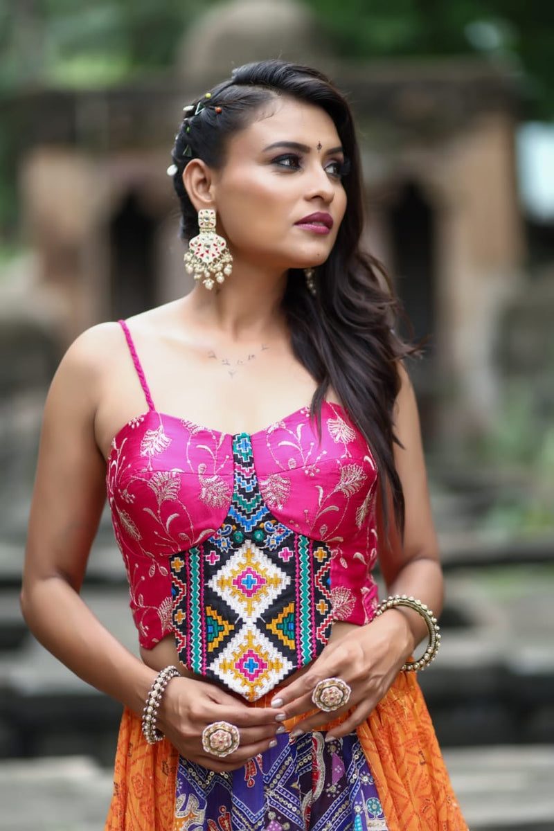 Navrangi Flare Lehenga Set
