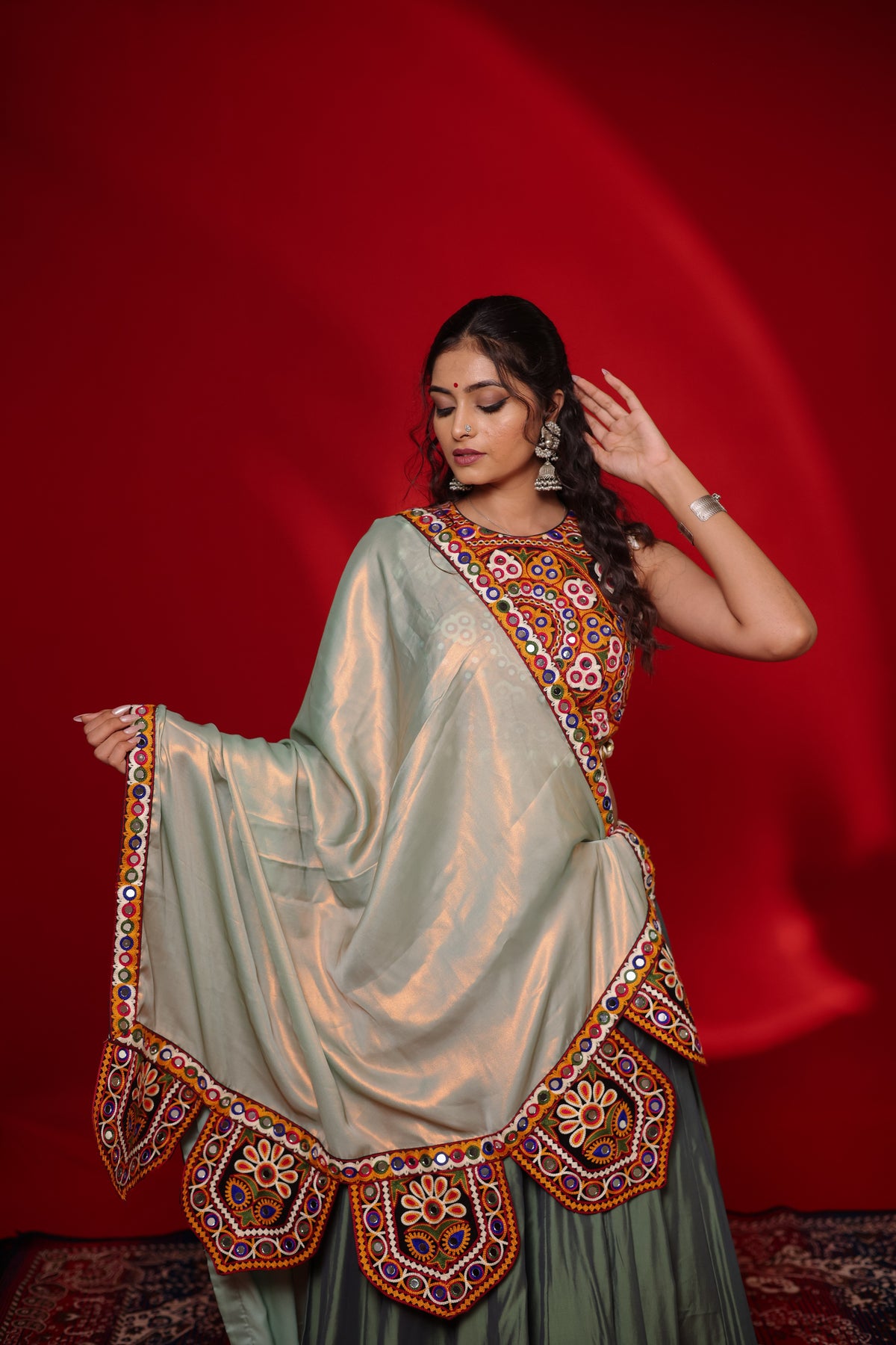 Gamthi Tadka Lehenga Set
