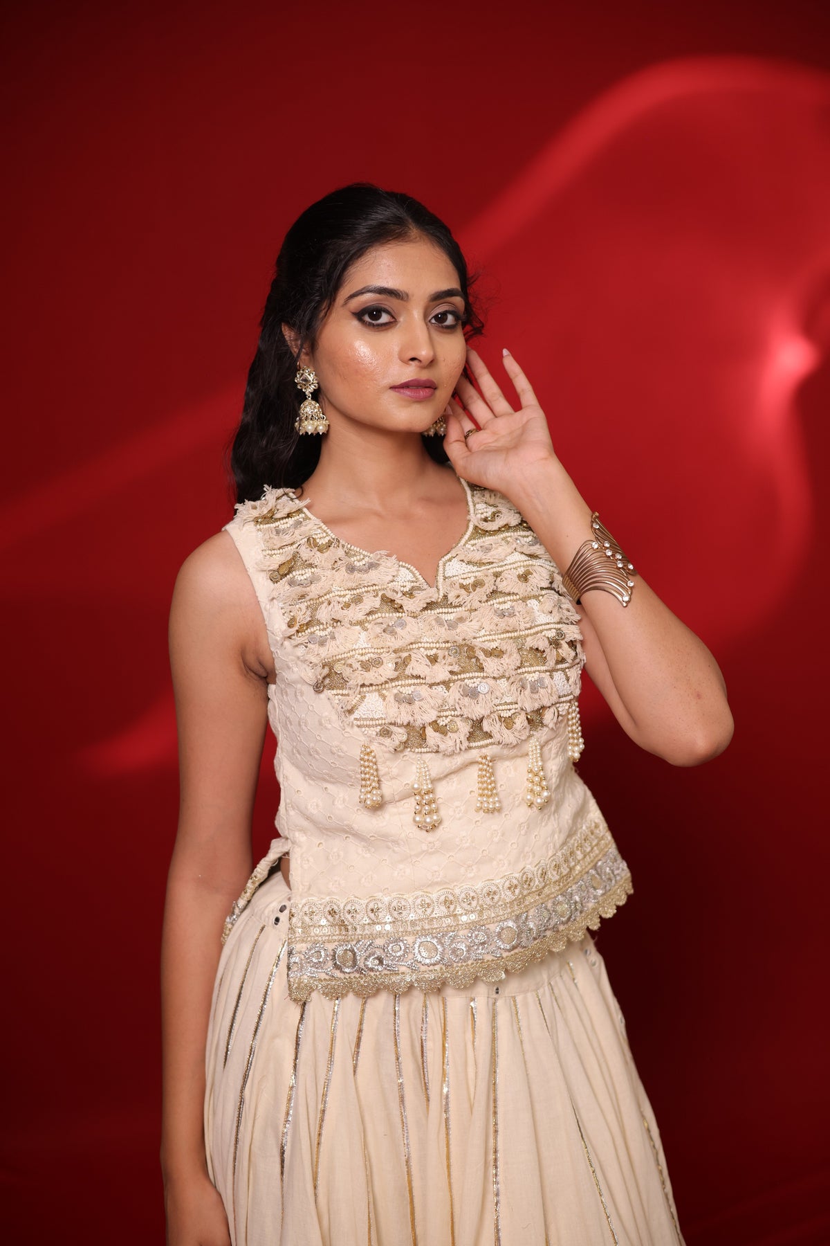 Motimel Lehenga Set