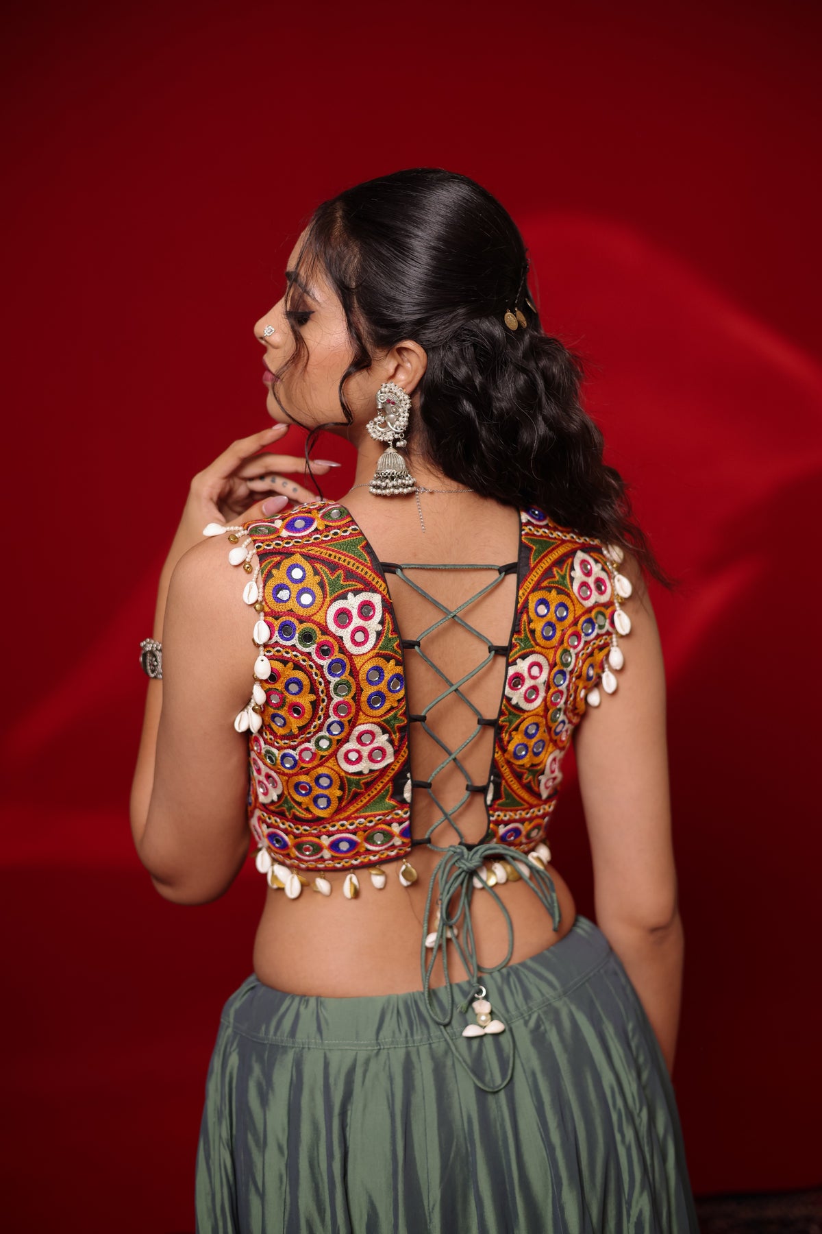 Gamthi Tadka Lehenga Set