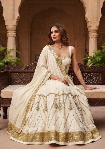 White Ishq Lehenga Set