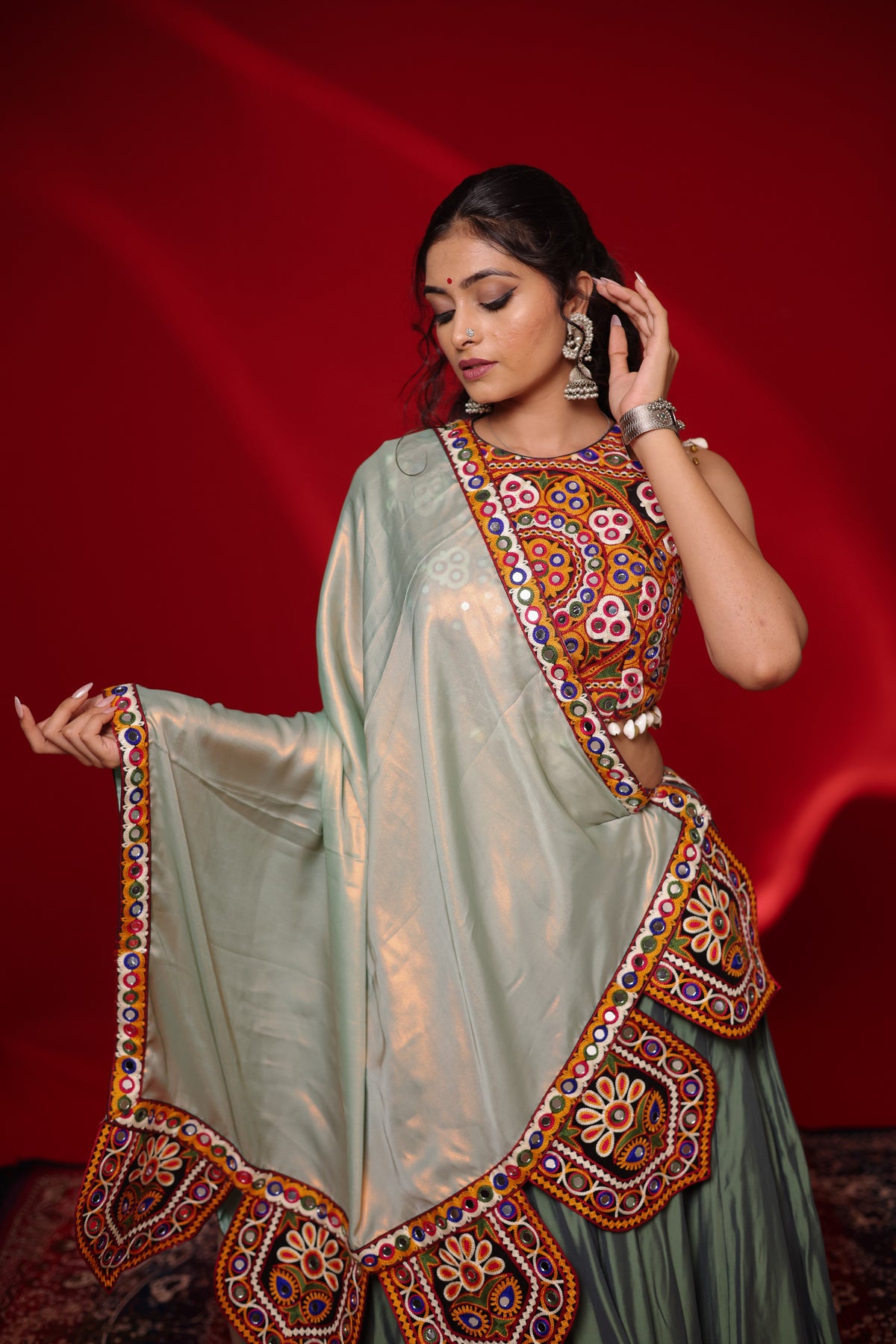 Gamthi Tadka Lehenga Set