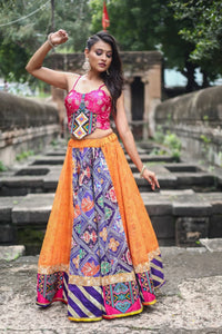 Navrangi Flare Lehenga Set