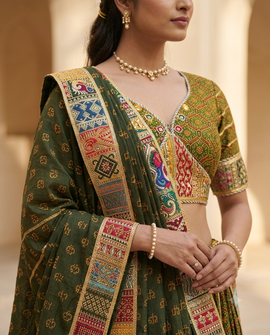 Mata No Rang Jaipur Cotton Lehenga Set