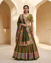 Mata No Rang Jaipur Cotton Lehenga Set