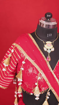 Tripur Sundri – Mukesh Work  Cotton Lehenga