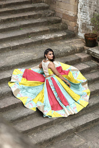 Rang Raas Slub Silk Lehenga Set
