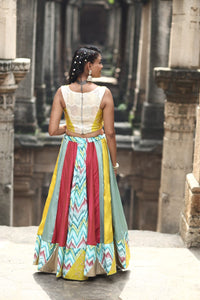 Rang Raas Slub Silk Lehenga Set