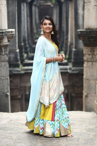 Rang Raas Slub Silk Lehenga Set