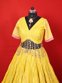 Sargam – Gota Patti & Mirror Work Cotton Lehenga