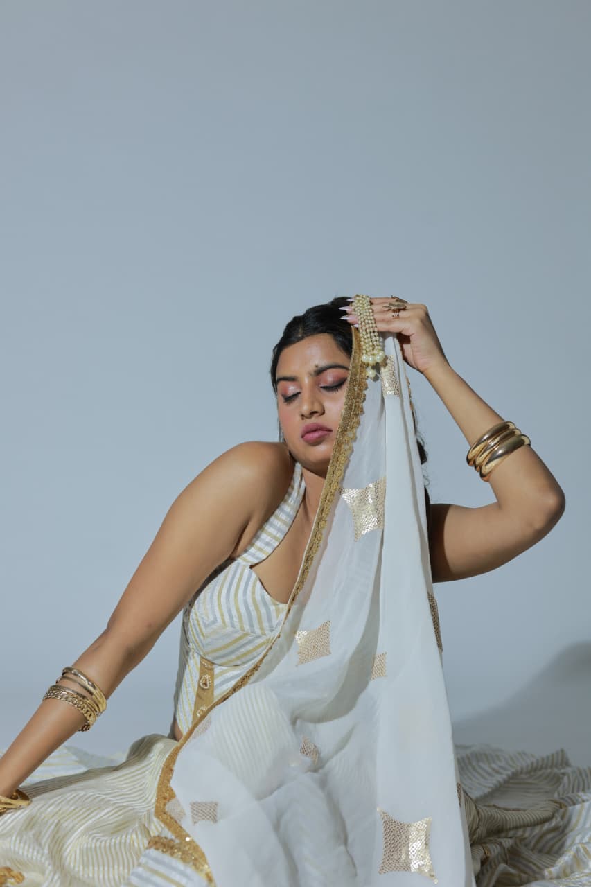 Shakti – Tissue Silk Lehenga Set