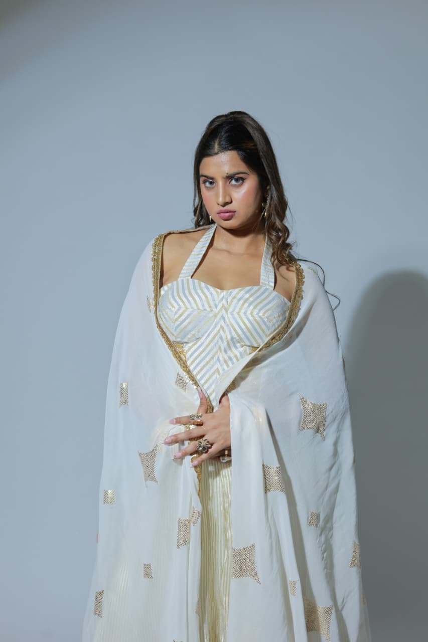 Shakti – Tissue Silk Lehenga Set